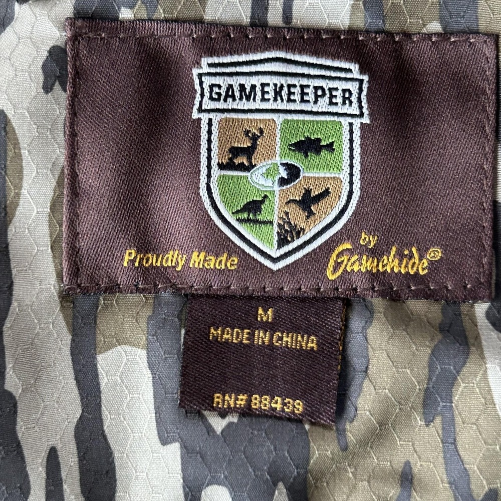 Gamekeeper By Gamehide Jacket Mens Medium Green Fleece Camo Hunting Insulated - Picture 6 of 14